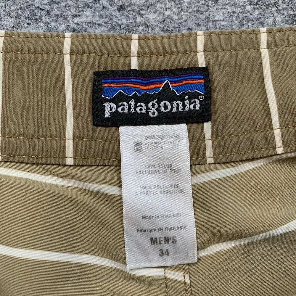Patagonia Board Shorts Mens 34 Mushroom White Twenty Threes Swim Linerless Beach